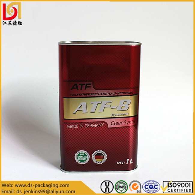 1 Liter Car Oil Tin Cans